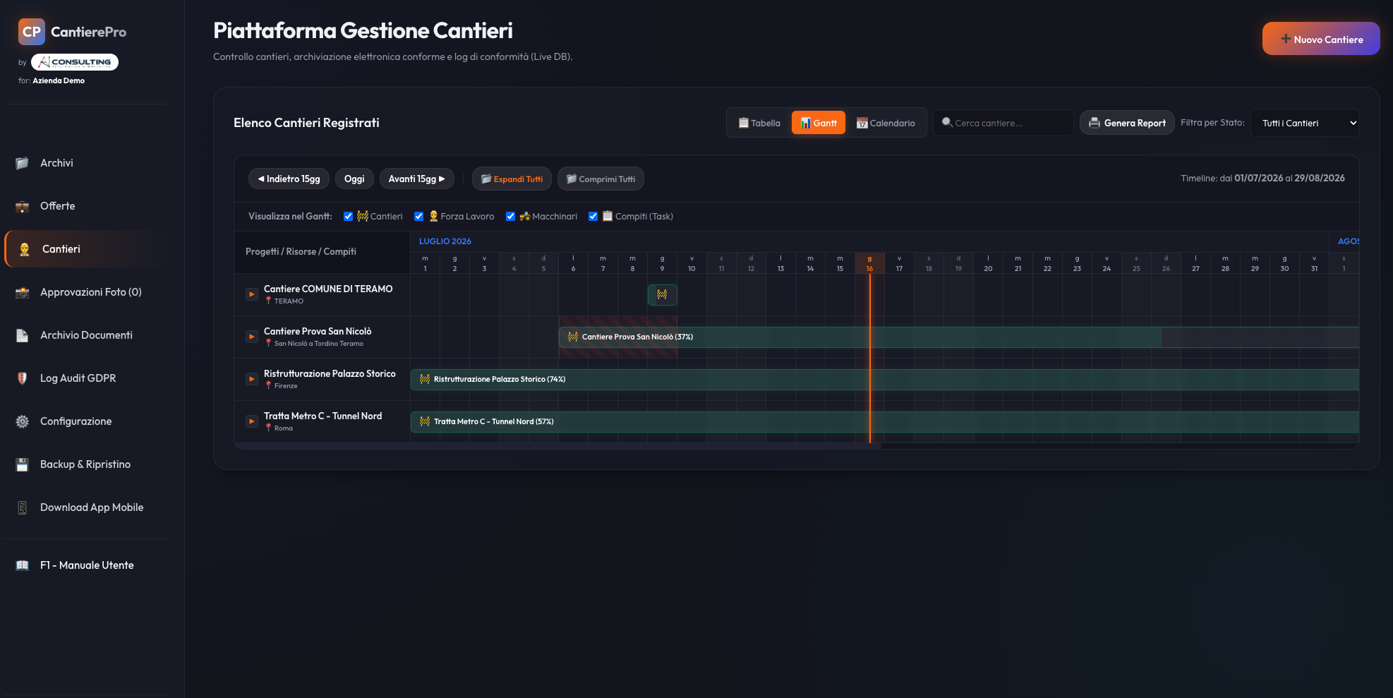Timeline Gantt